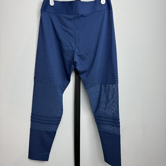 NWOT - Adidas Dark Blue Mesh leggings, Size L - Picture 4 of 8
